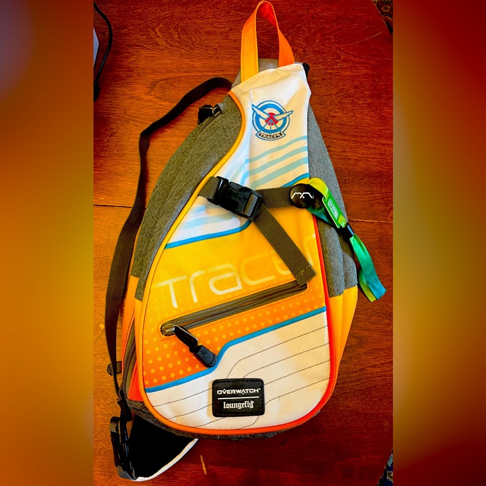 Overwatch backpack and hat